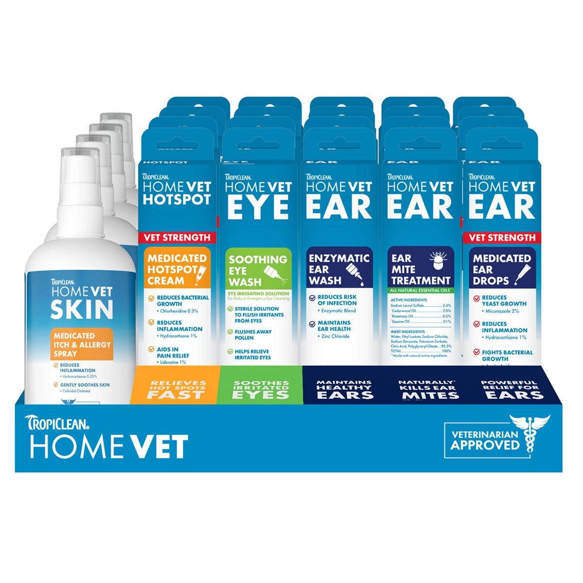 TropiClean HomeVet Display 24PC