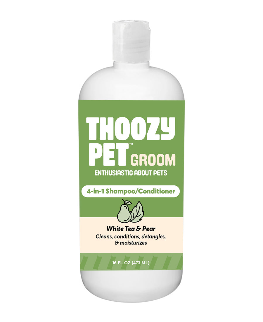 ThoozyPet 4-in-1 Shampoo/Conditioner White Tea & Pear 16oz