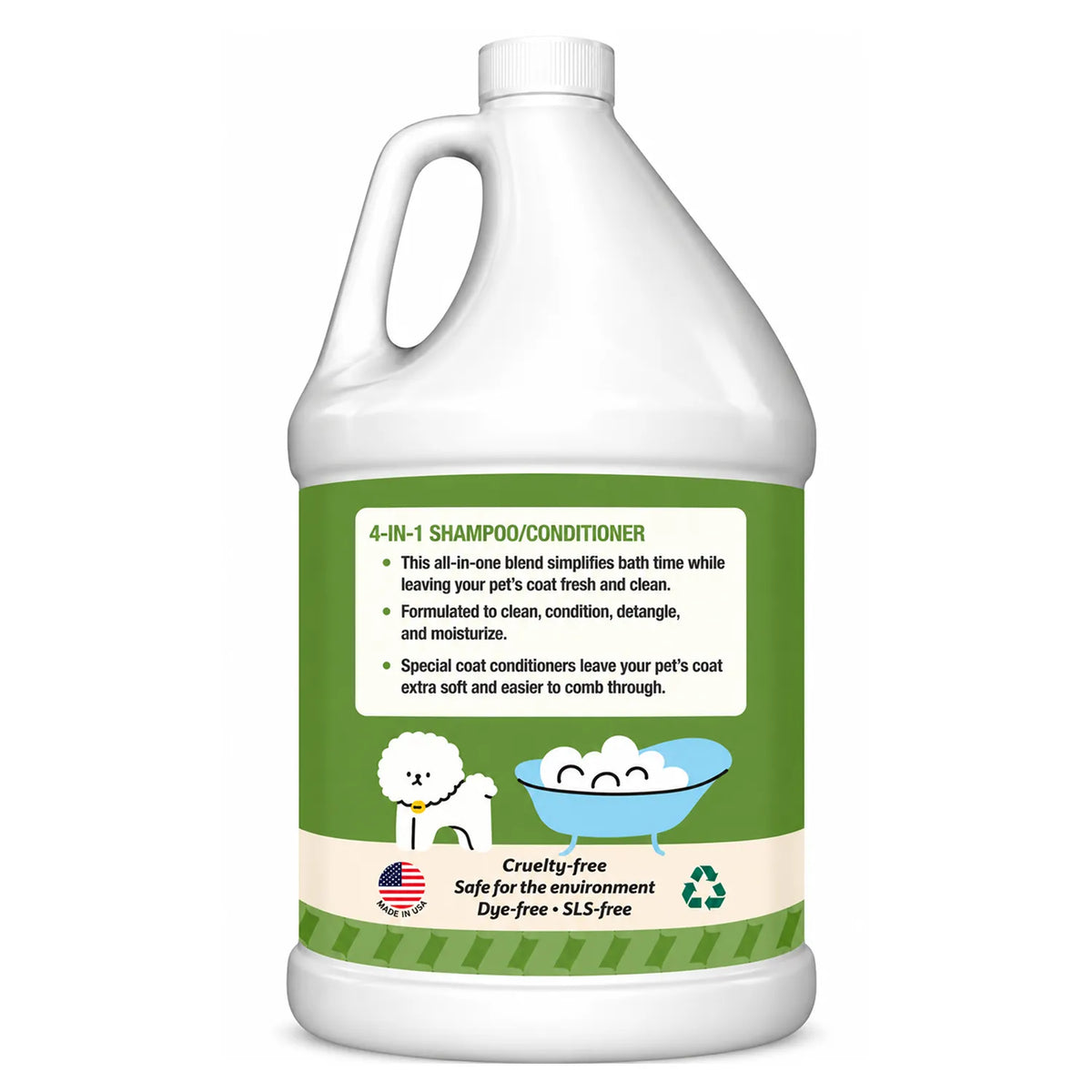ThoozyPet 4-in-1 Shampoo/Conditioner White Tea & Pear 1 Gallon