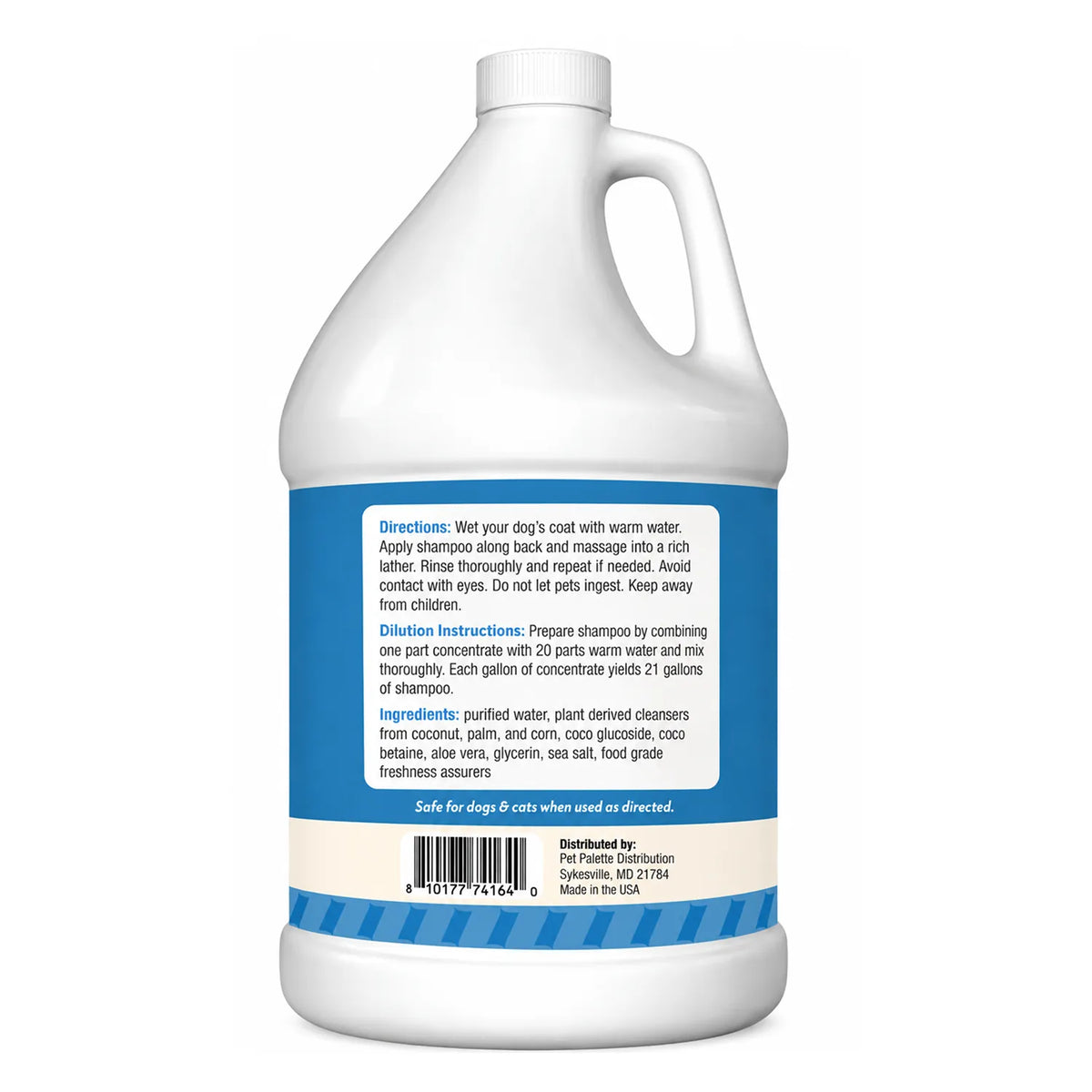 ThoozyPet Hypo-Allergenic Shampoo Unscented 1 Gallon
