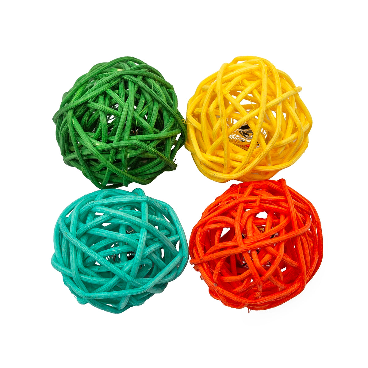 ThoozyPet 40pc Twine Ball 1.75" Bulk Cat Toy Bin