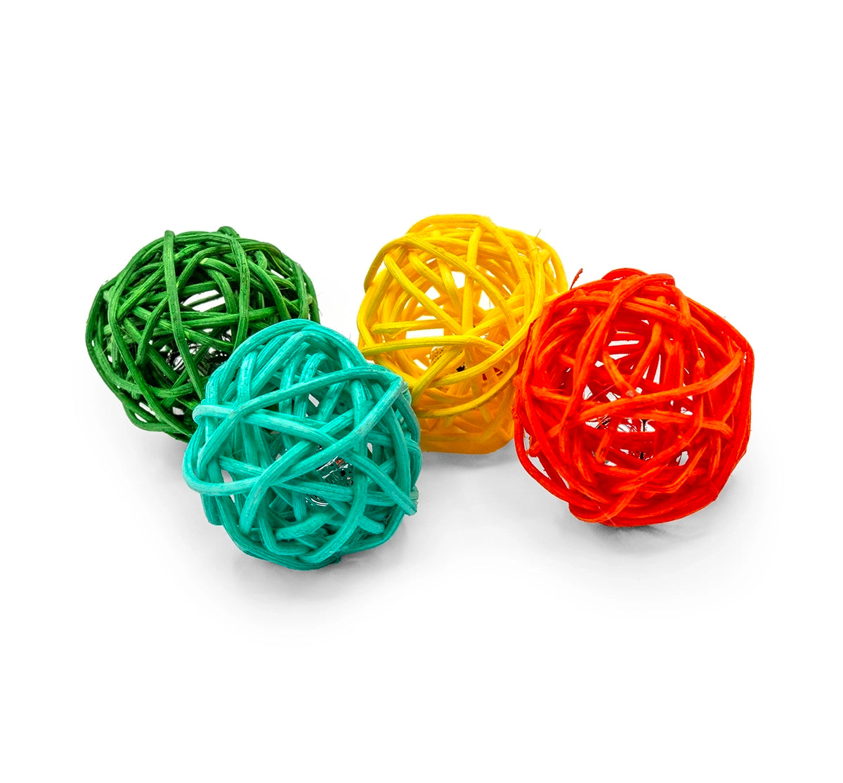 ThoozyPet 40pc Twine Ball 1.75" Bulk Cat Toy Bin