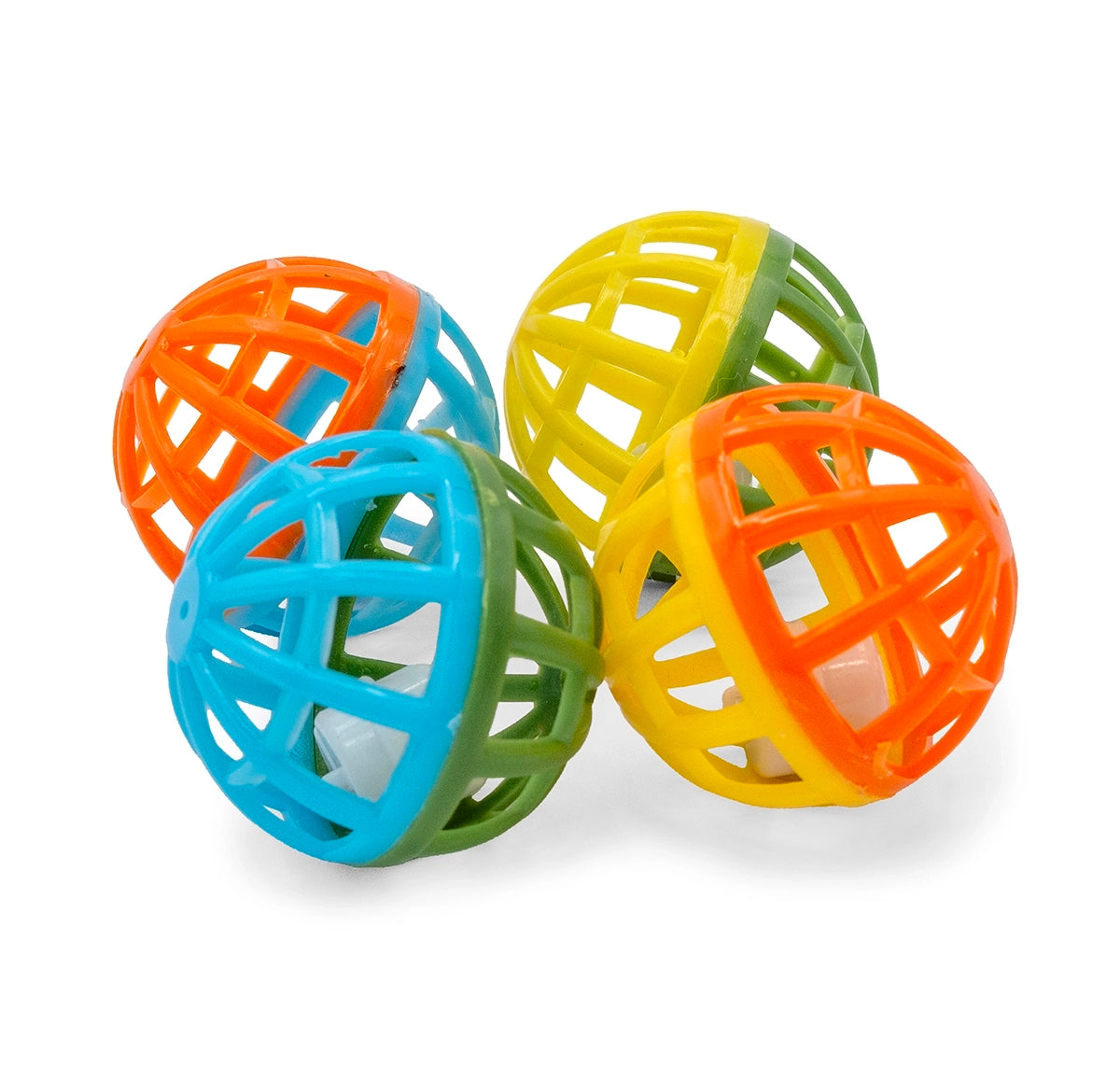 ThoozyPet 24pc Lattice Ball 1.75" Bulk Cat Toy Bin