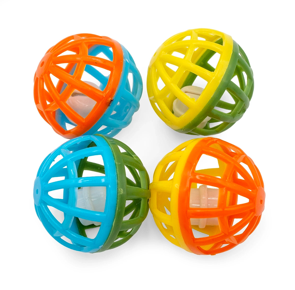 ThoozyPet 24pc Lattice Ball 1.75" Bulk Cat Toy Bin