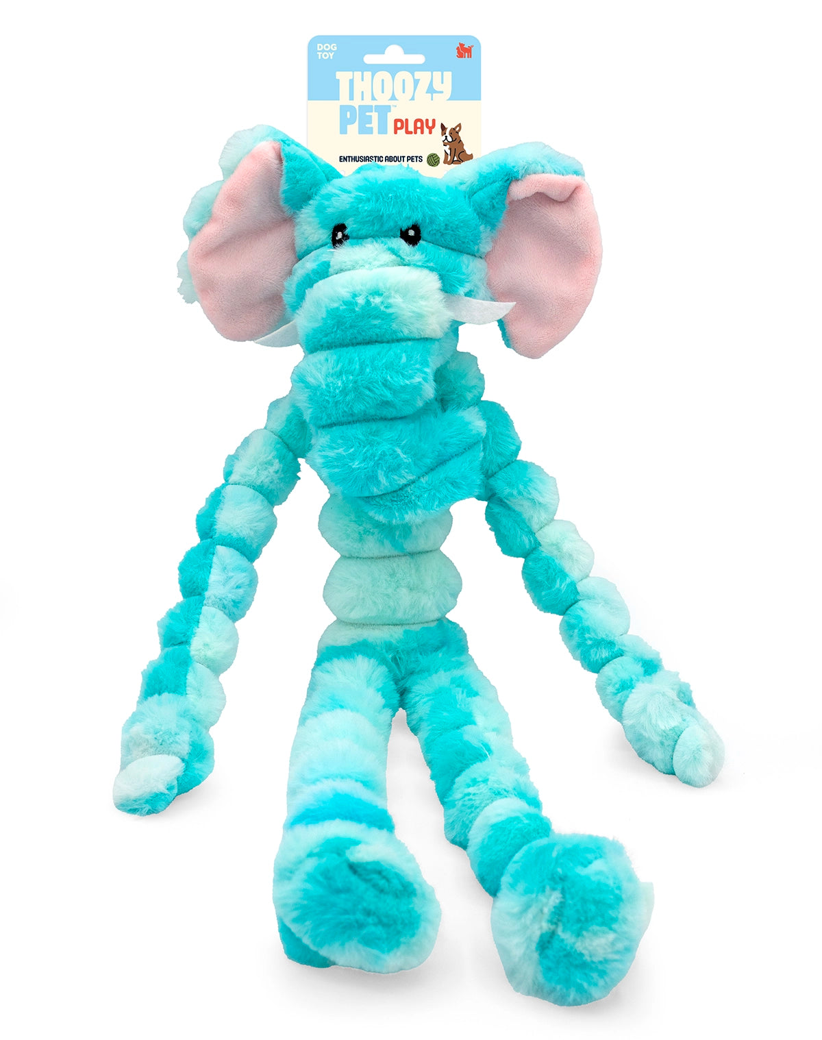 ThoozyPet Wild Tugz Elephant Dog Toy 18"