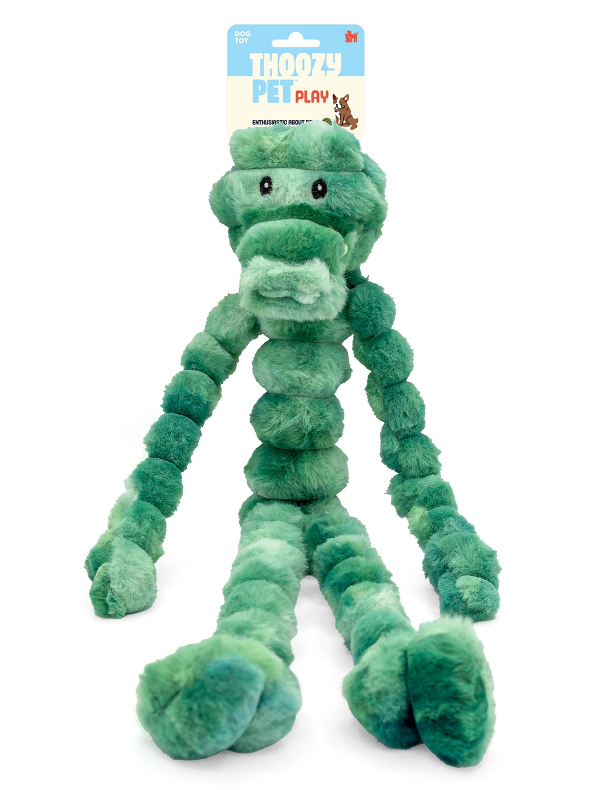 ThoozyPet Wild Tugz Alligator Dog Toy 18"