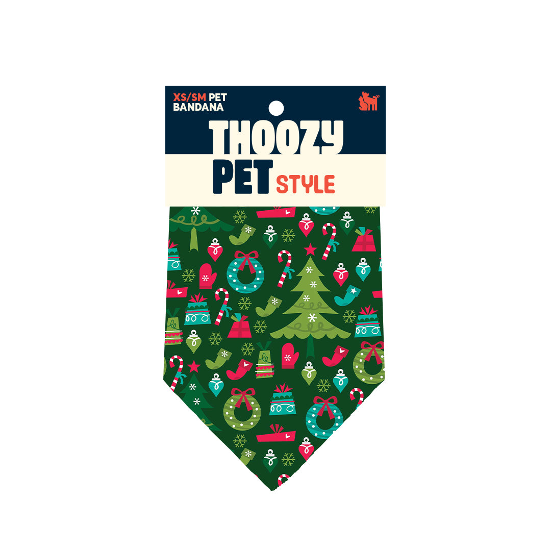 ThoozyPet Deck The Paws Bandana XS / Small