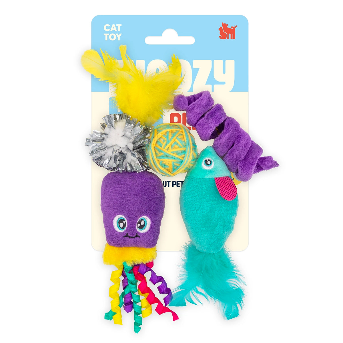 ThoozyPet Sea Life Cat Toy 5pk