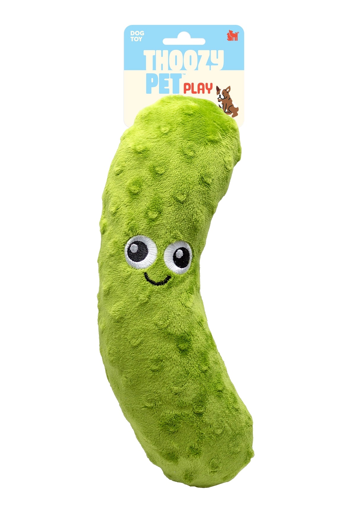 ThoozyPet Pickle Plush Dog Toy 10"