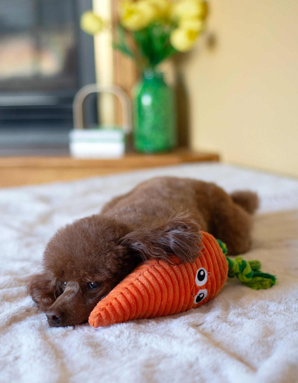 ThoozyPet Carrot Plush Dog Toy 10"