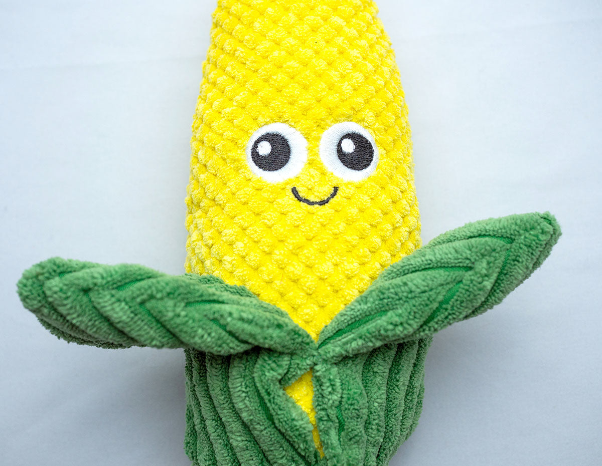 ThoozyPet Corn Plush Dog Toy 10"