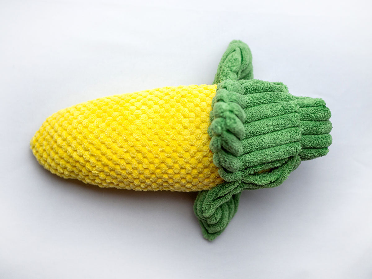 ThoozyPet Corn Plush Dog Toy 10"