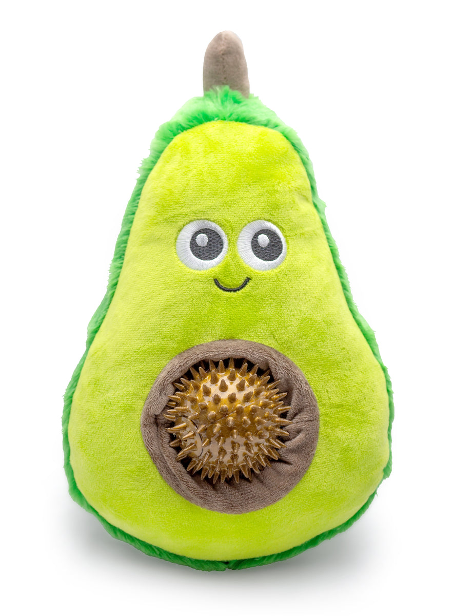ThoozyPet Avocado Plush Dog Toy 11"