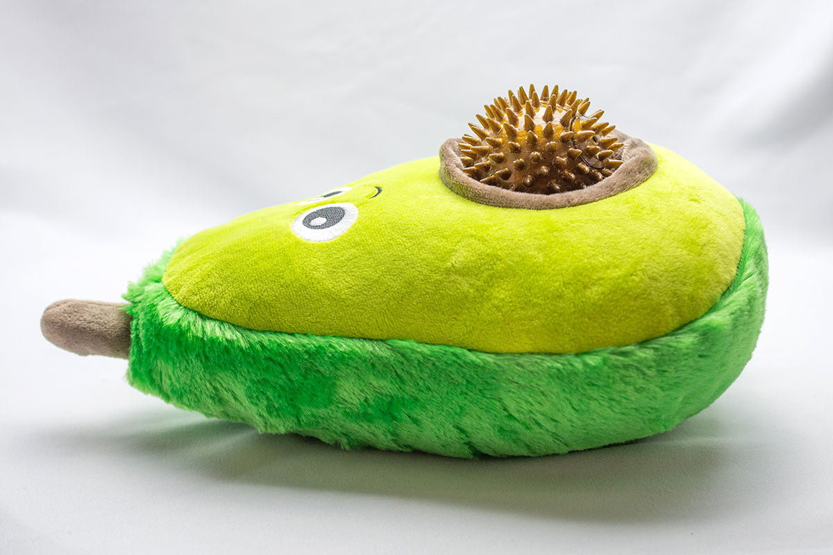 ThoozyPet Avocado Plush Dog Toy 11"