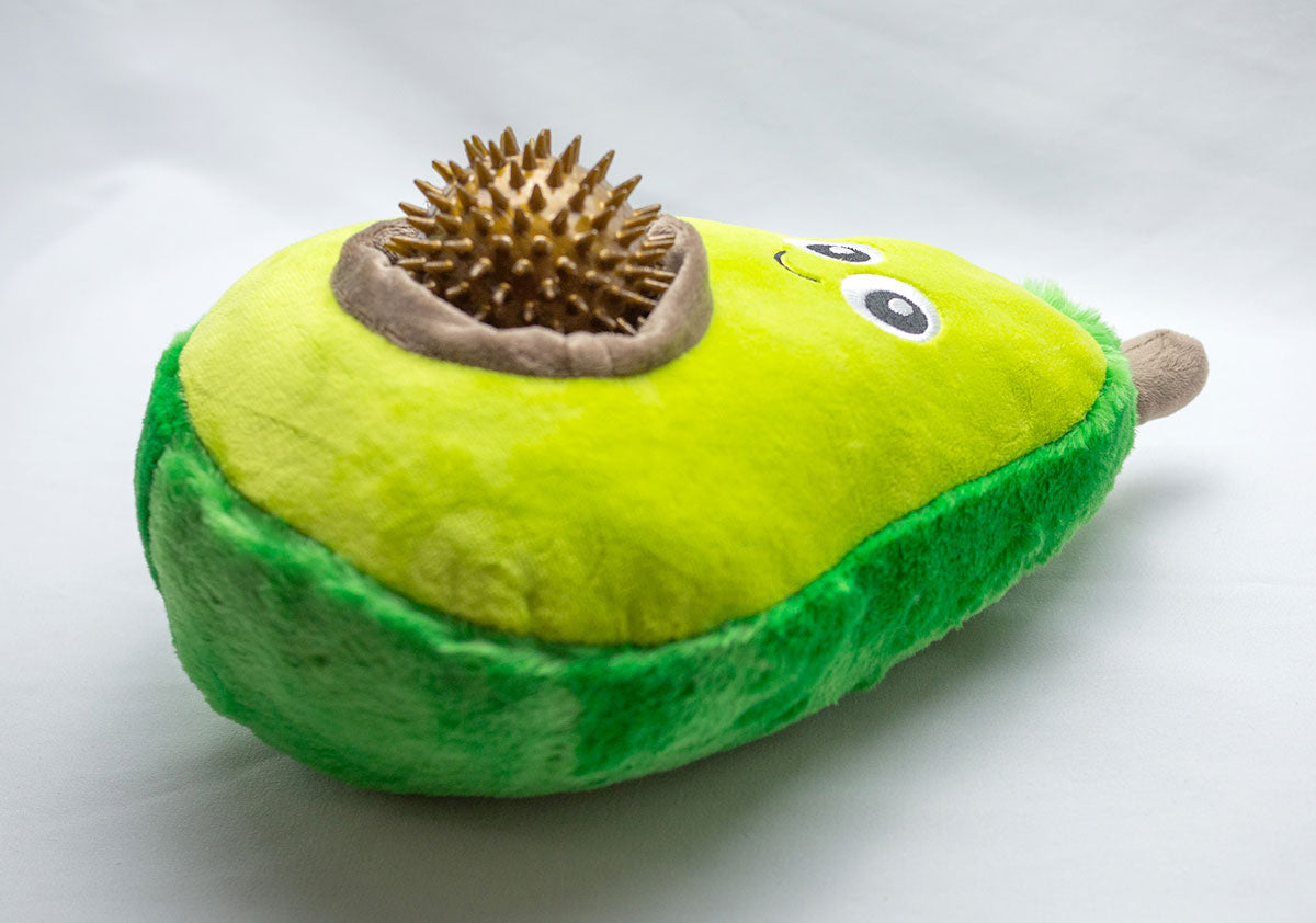 ThoozyPet Avocado Plush Dog Toy 11"