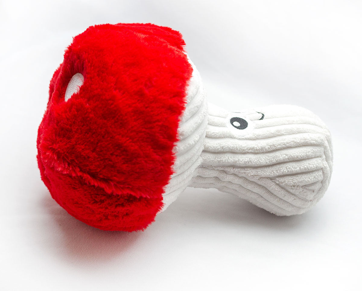 ThoozyPet Mushroom Plush Dog Toy 9"