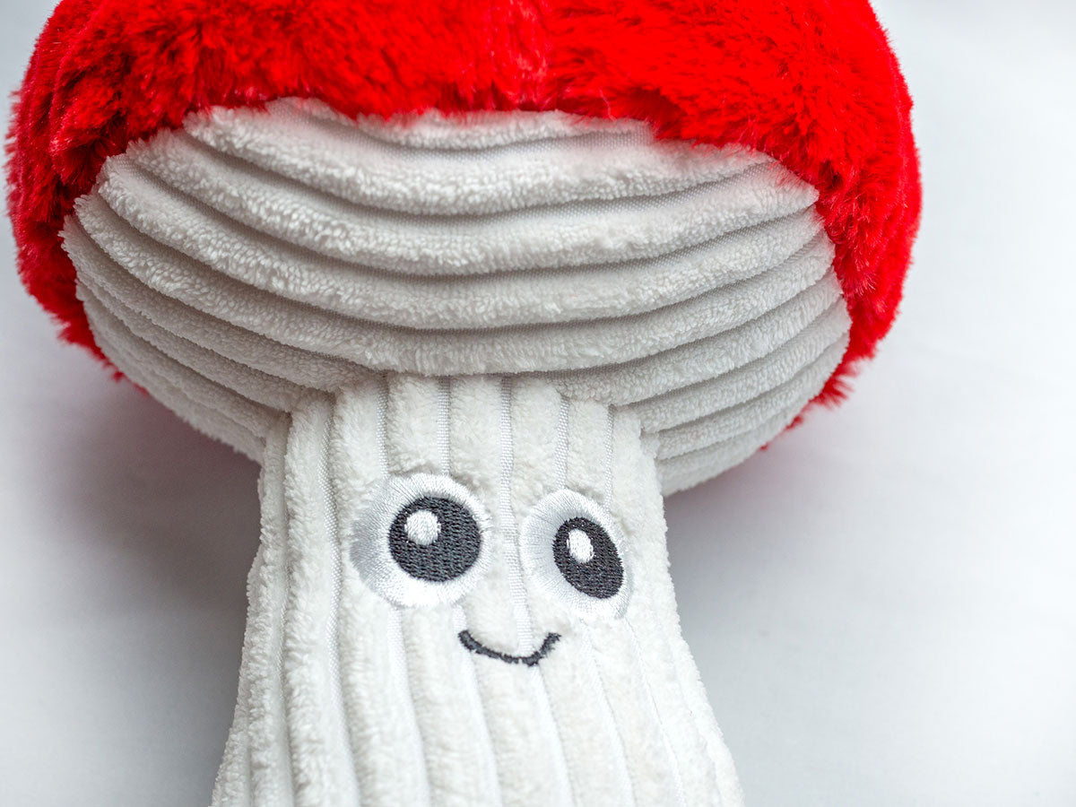 ThoozyPet Mushroom Plush Dog Toy 9"