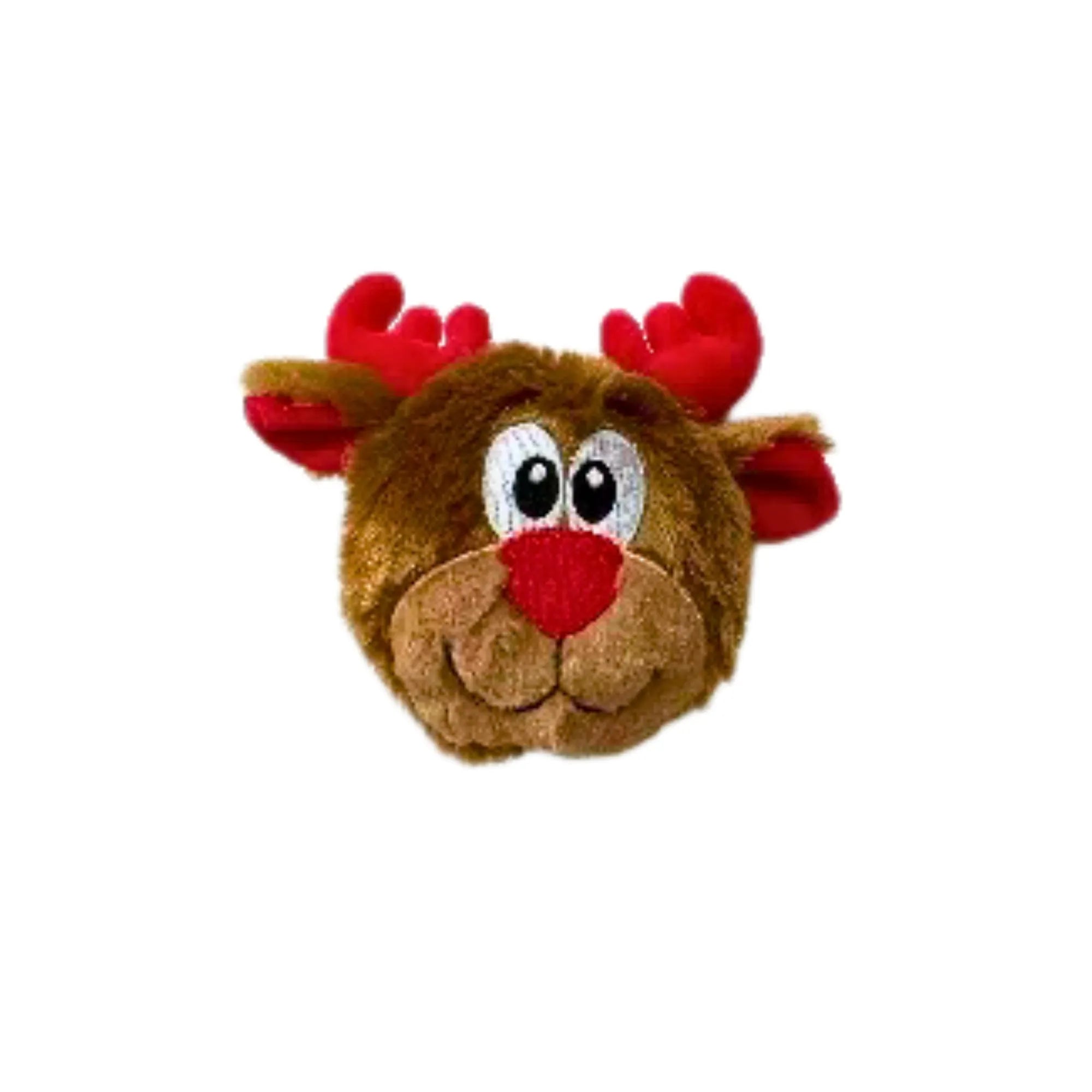 ThoozyPet Holiday Reindeer 4" Hide-A-Ball Dog Toy