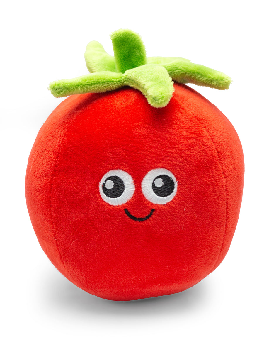 ThoozyPet Tomato Plush Dog Toy 5.5"