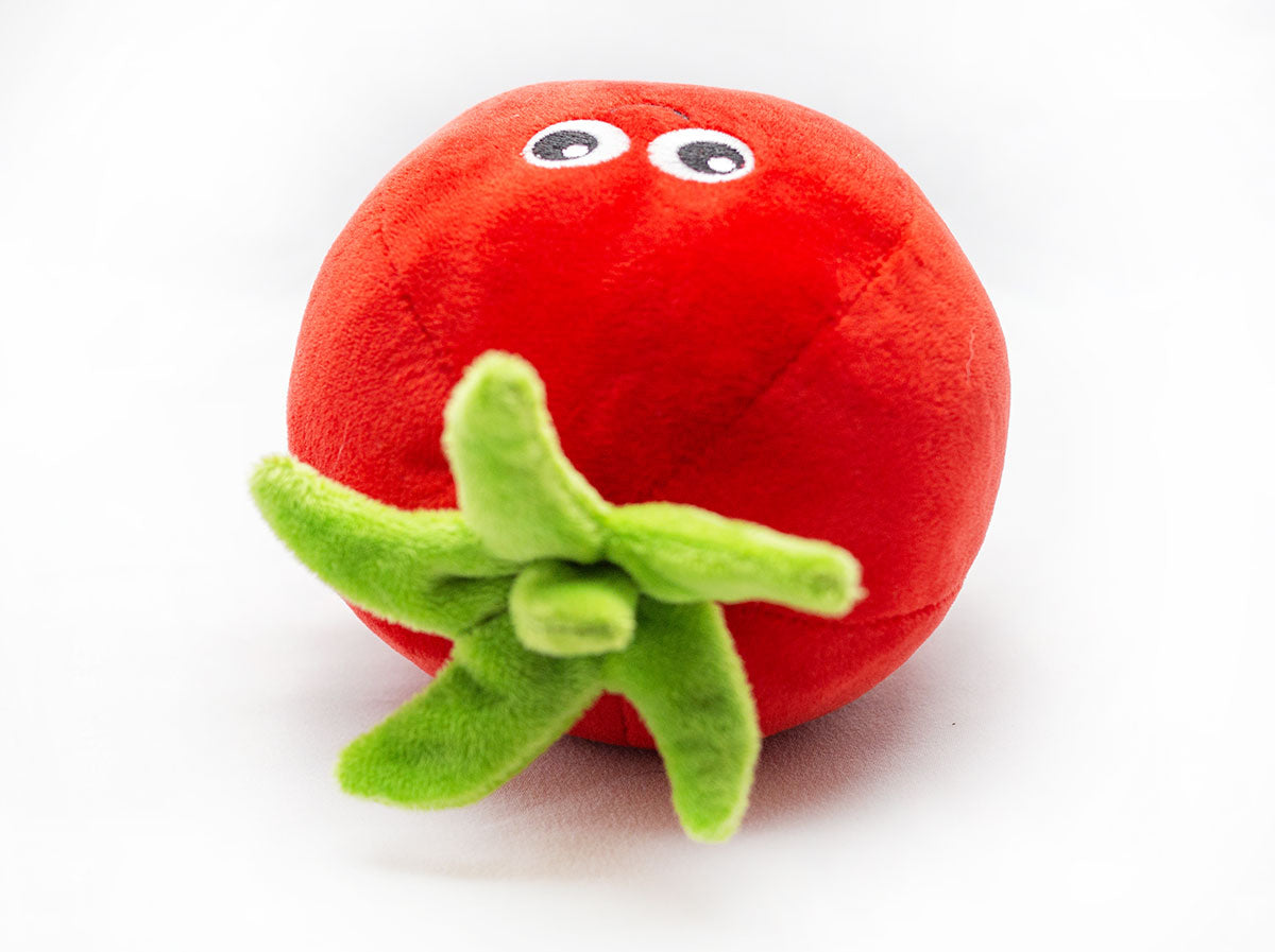 ThoozyPet Tomato Plush Dog Toy 5.5"