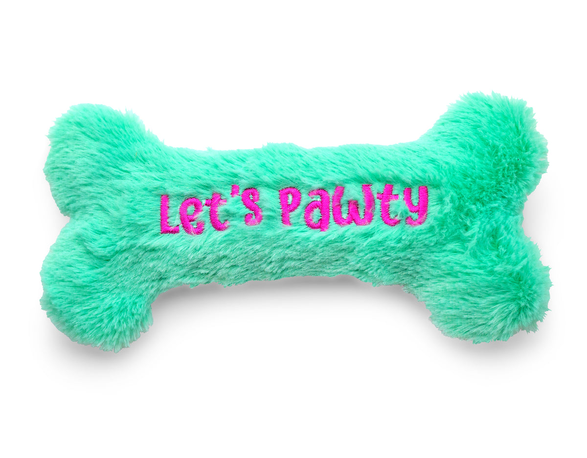 ThoozyPet Birthday Bone Small Plush Dog Toy 8"