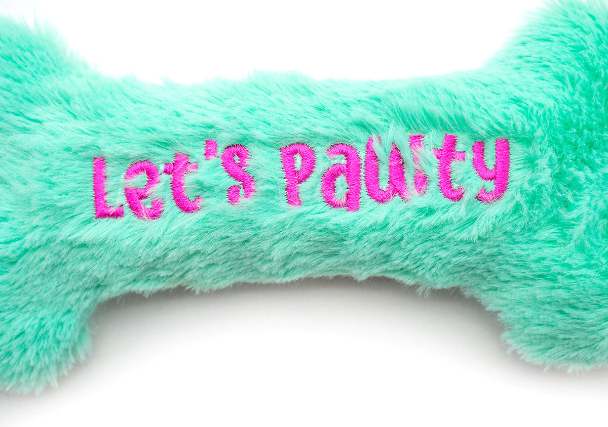 ThoozyPet Birthday Bone Small Plush Dog Toy 8"