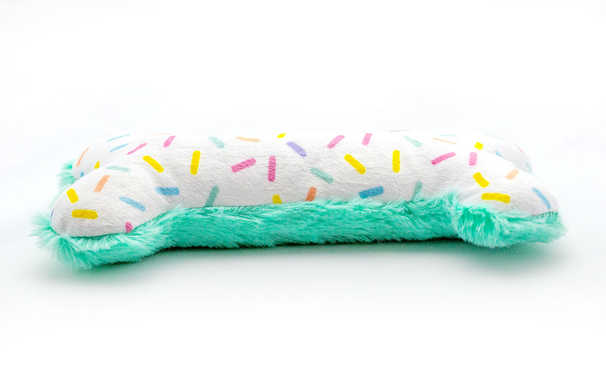 ThoozyPet Birthday Bone Small Plush Dog Toy 8"