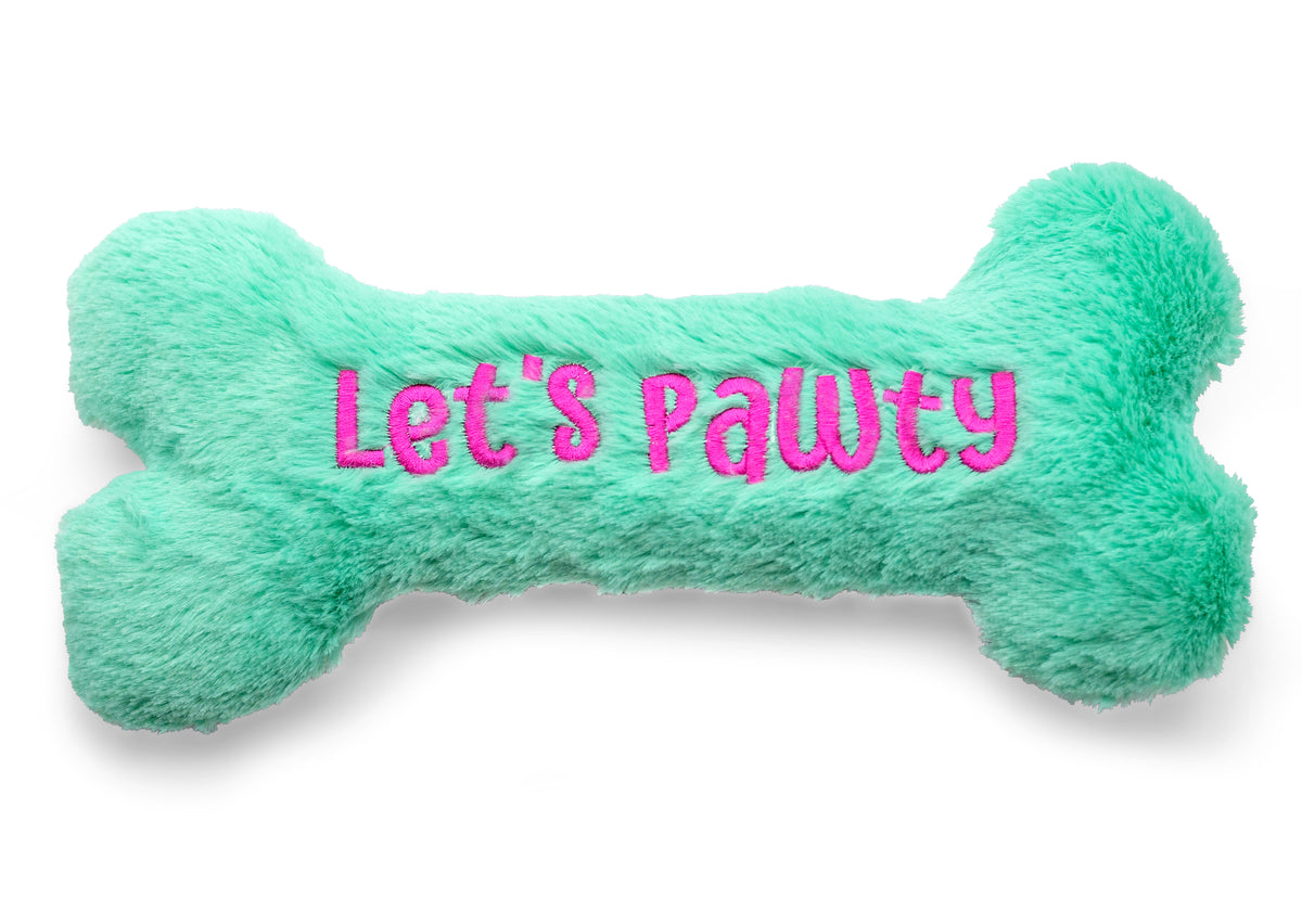 ThoozyPet Birthday Bone Large Plush Dog Toy 11"