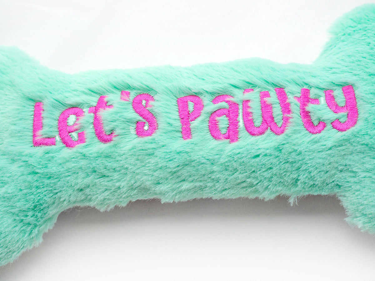 ThoozyPet Birthday Bone Large Plush Dog Toy 11"