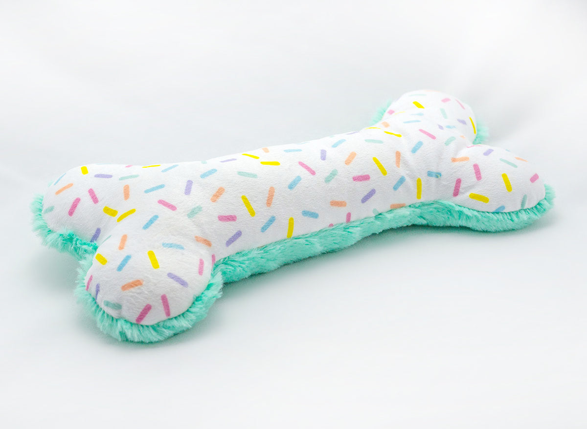 ThoozyPet Birthday Bone Large Plush Dog Toy 11"