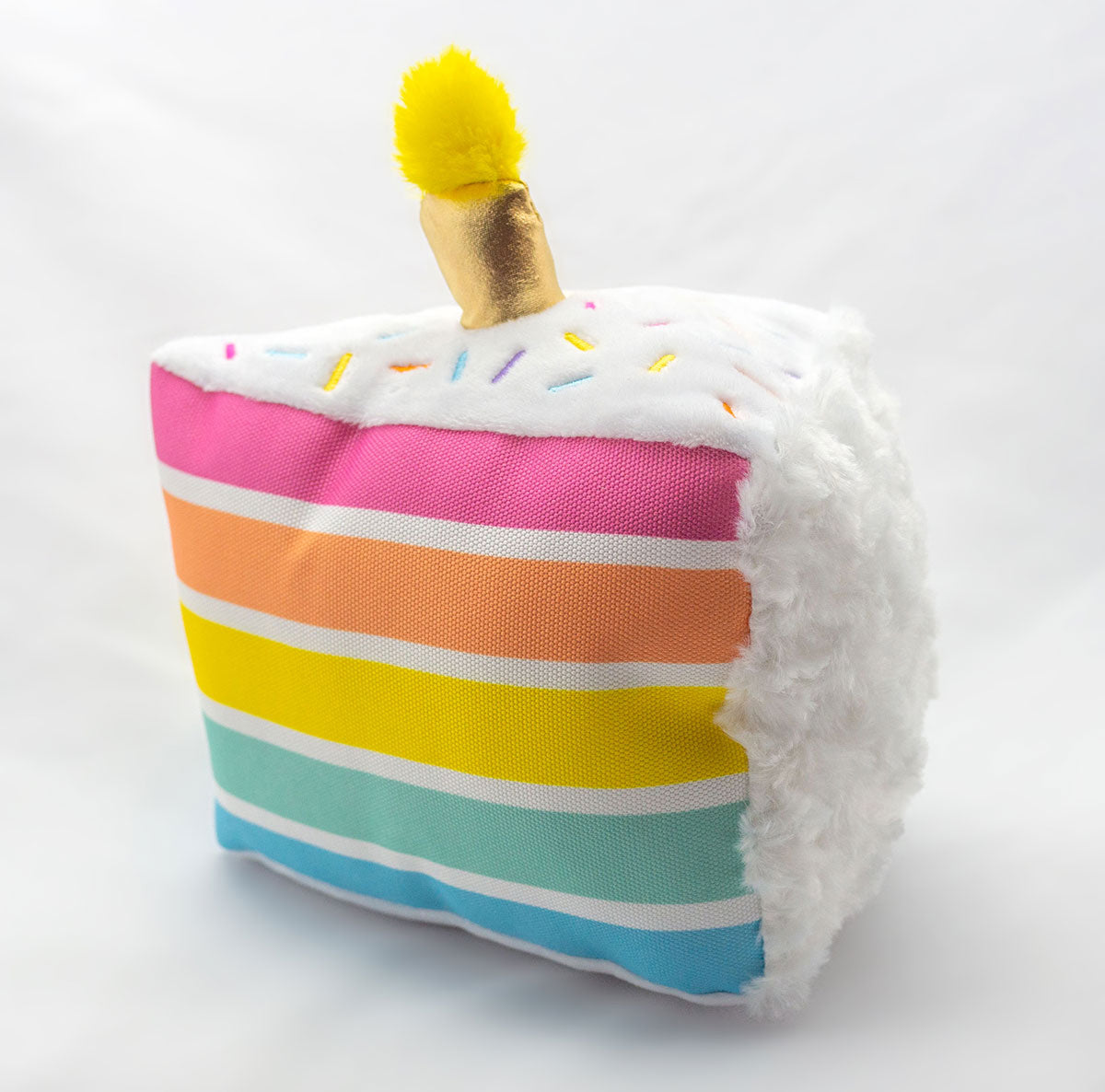 ThoozyPet Birthday 5-Layer Cake Plush Dog Toy 8"