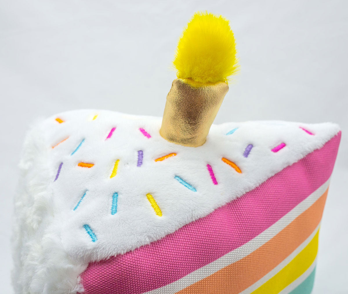 ThoozyPet Birthday 5-Layer Cake Plush Dog Toy 8"