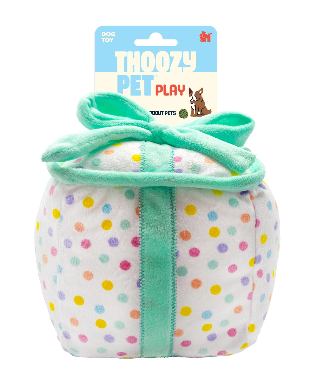 ThoozyPet Birthday Gift Plush Dog Toy 6"