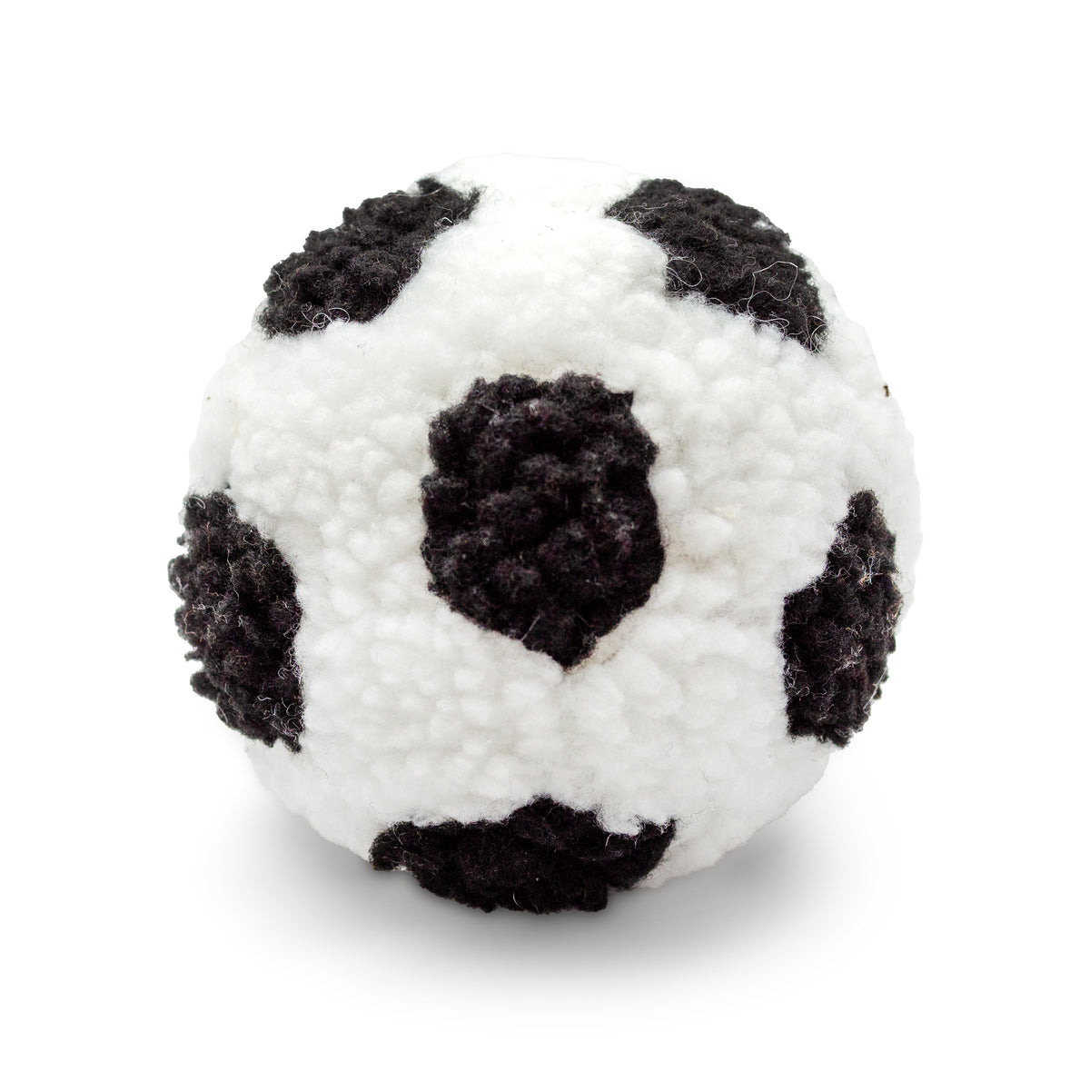 ThoozyPet Soccer Ball Plush Dog Toy 4"