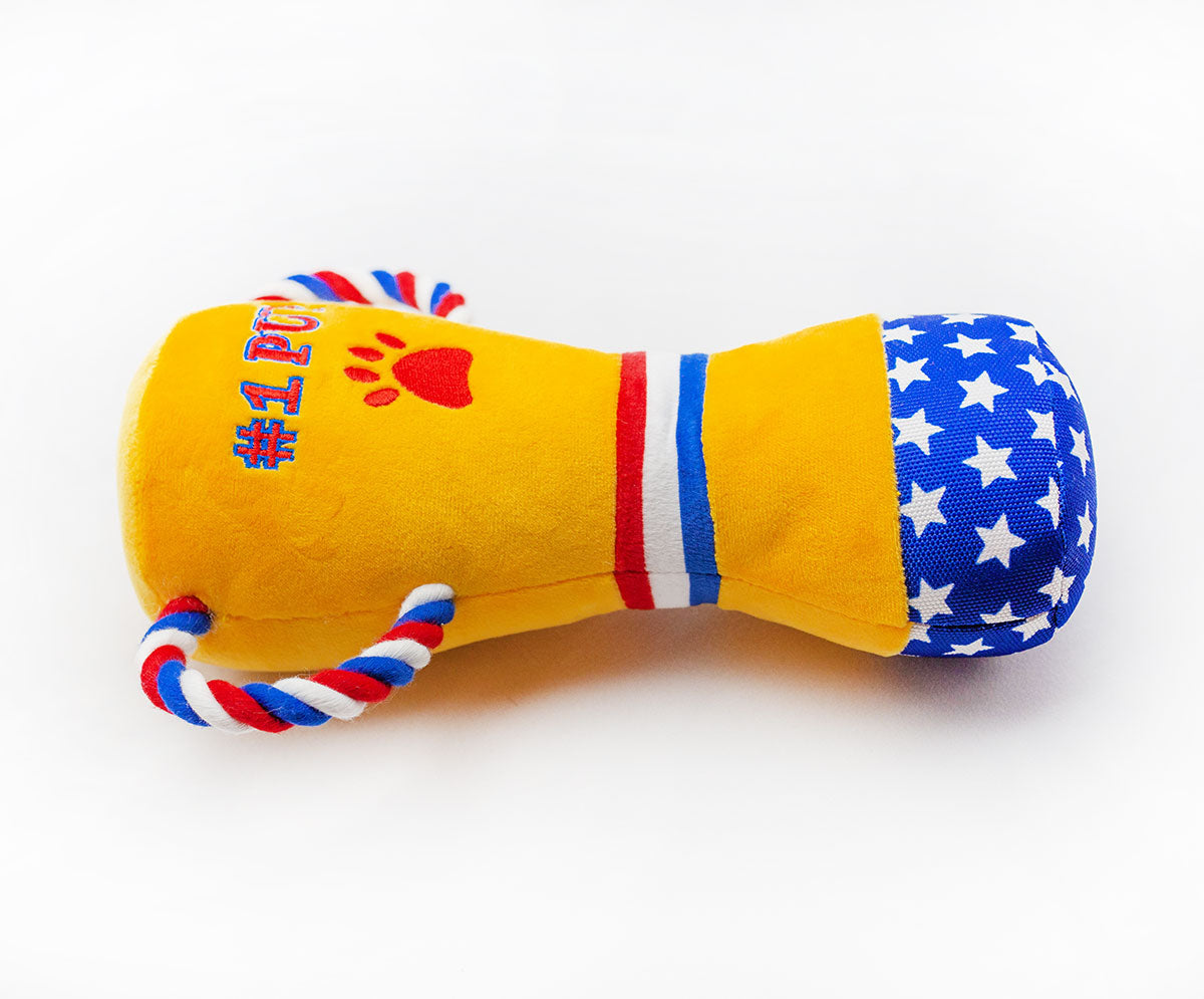 ThoozyPet #1 PUP Trophy Plush Dog Toy 9"
