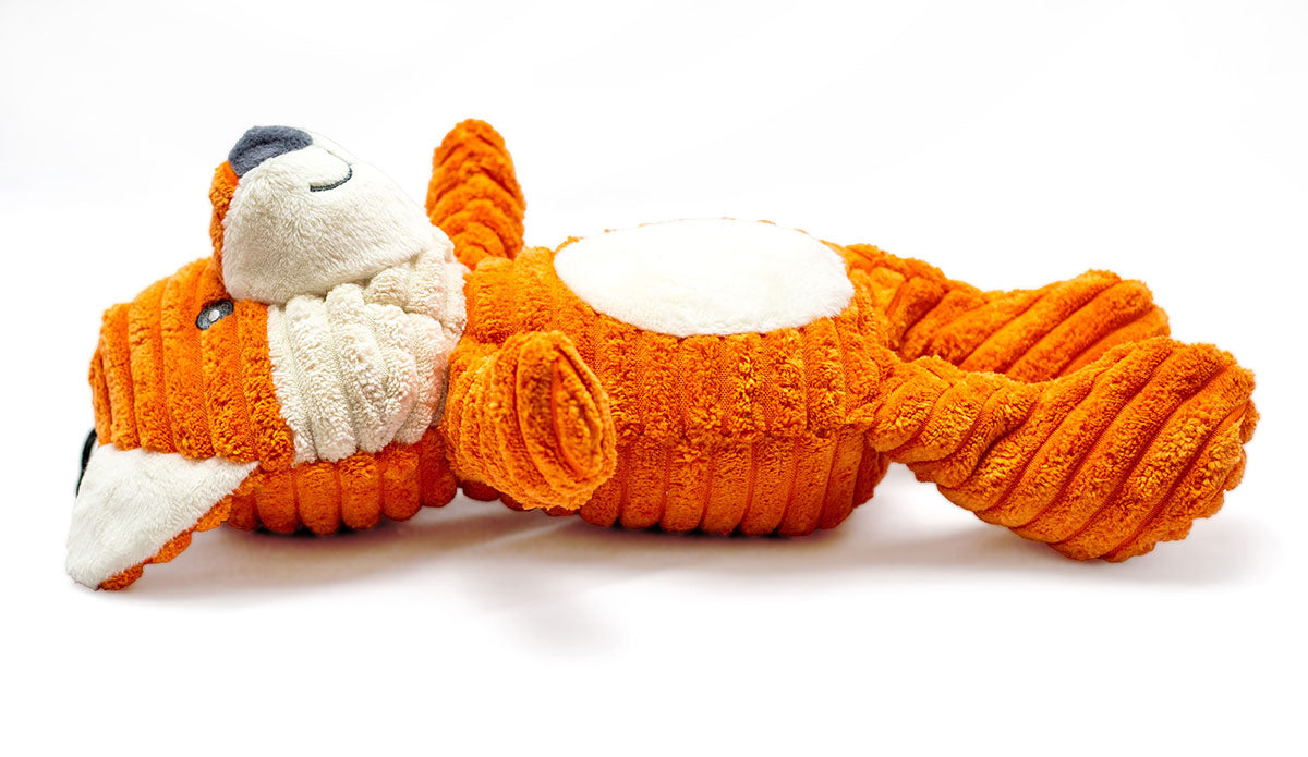 ThoozyPet Tuff & Cuddly Fox Plush Dog Toy 12.5"