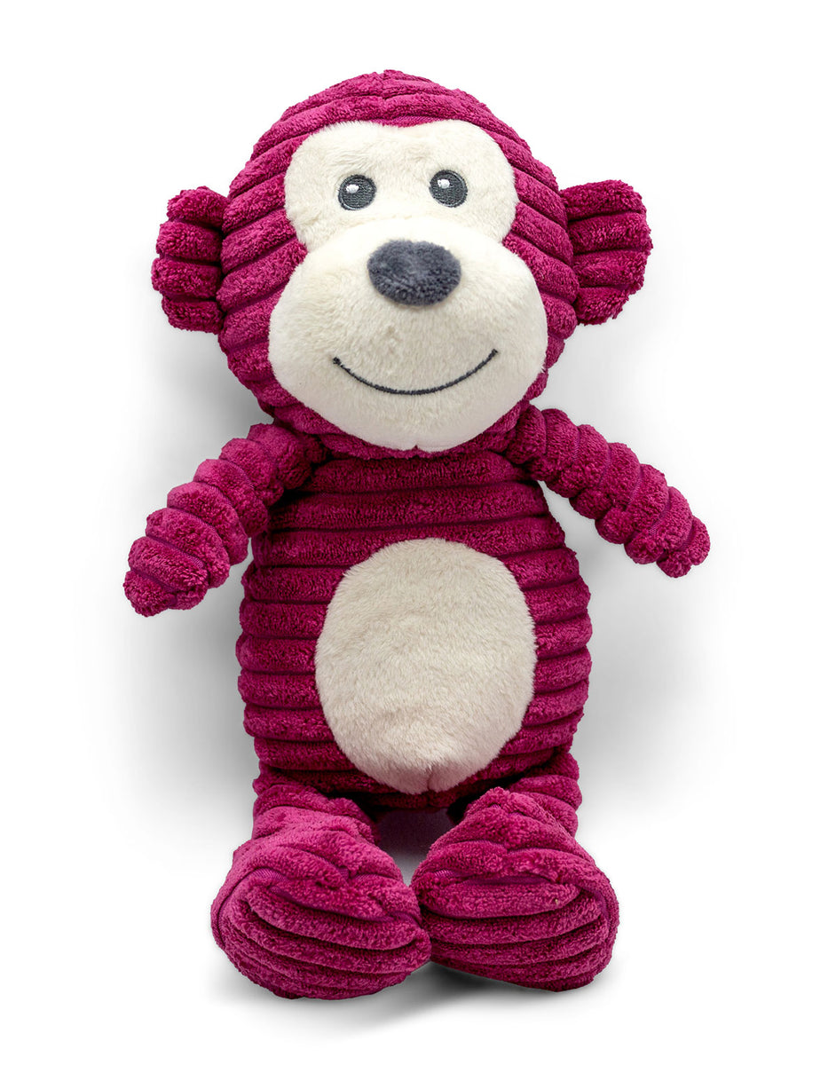 ThoozyPet Tuff & Cuddly Monkey Plush Dog Toy 12.5"