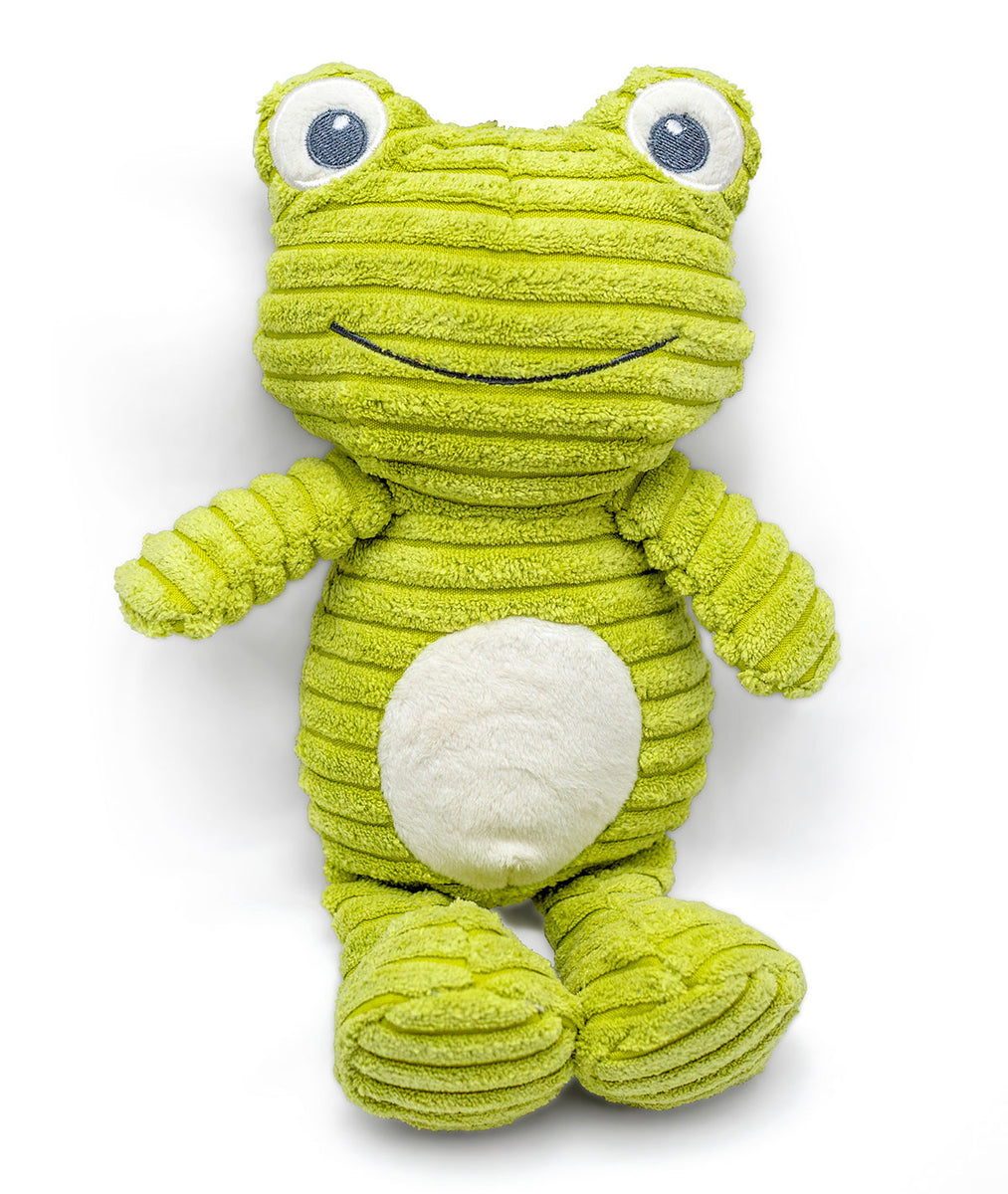 ThoozyPet Tuff & Cuddly Frog Plush Dog Toy 12.5"