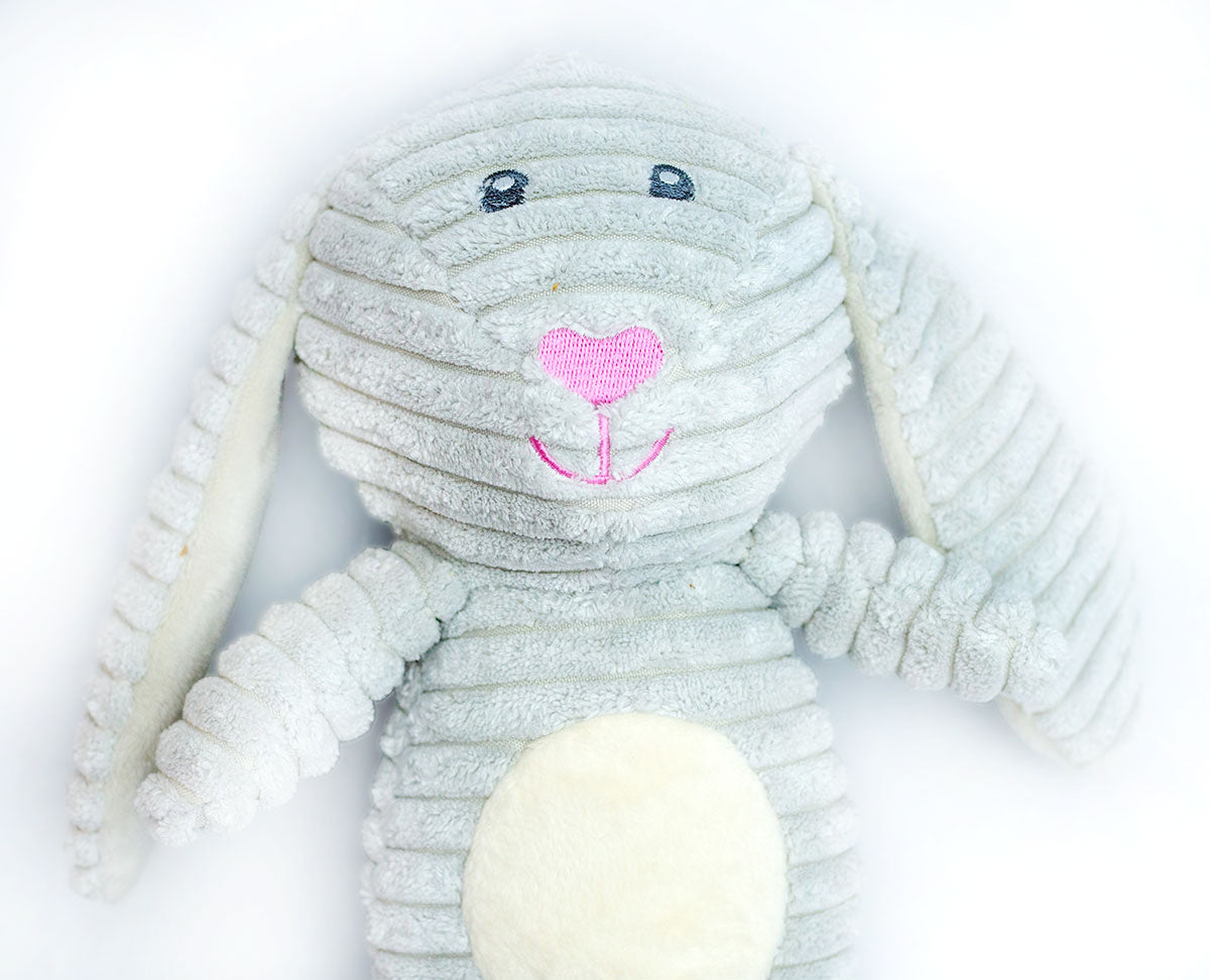 ThoozyPet Tuff & Cuddly Bunny Plush Dog Toy 12.5"