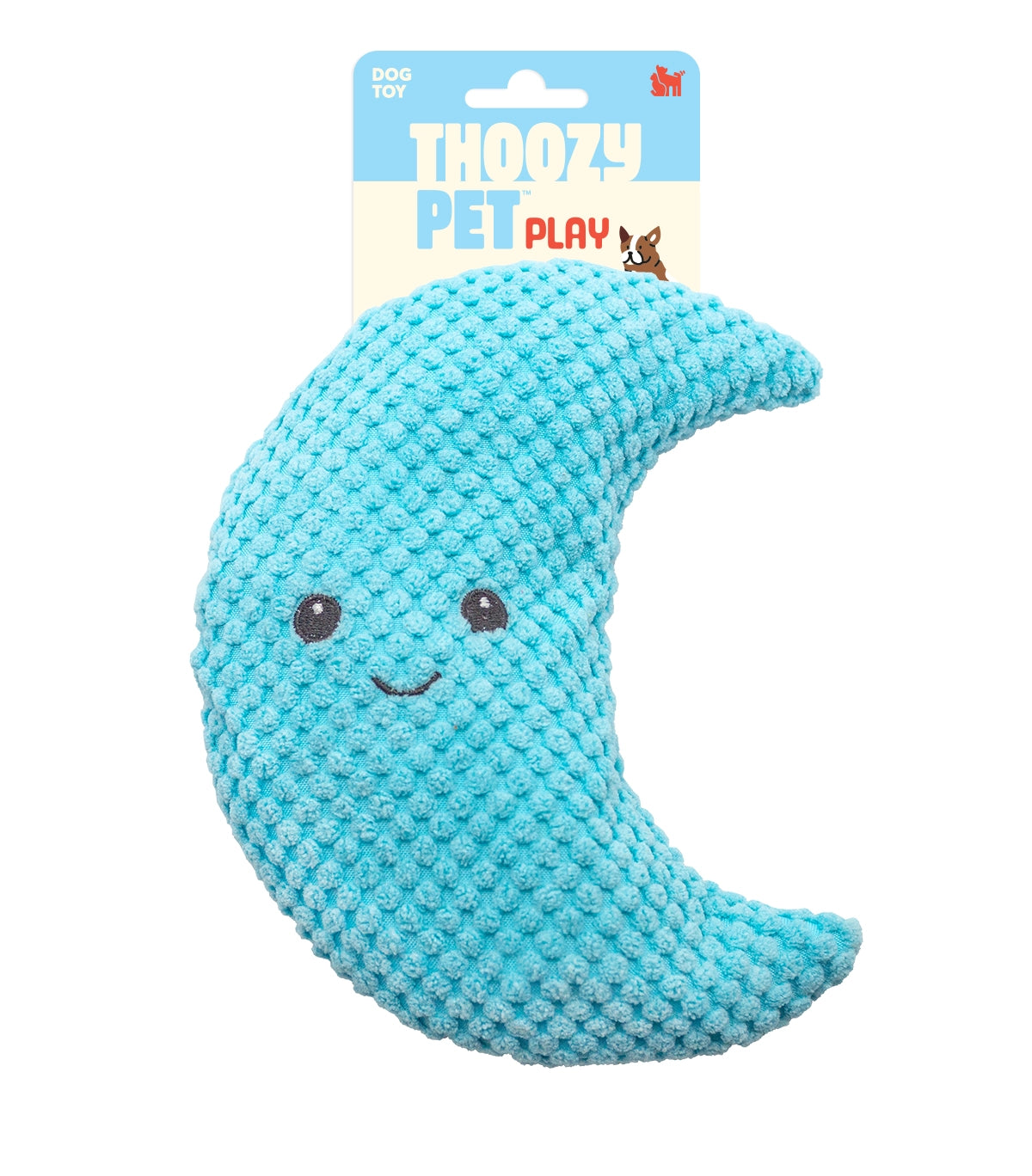 ThoozyPet Crescent Moon Plush Dog Toy 8"
