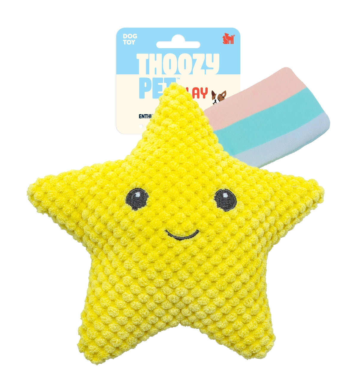 ThoozyPet Shooting Star Plush Dog Toy 8"