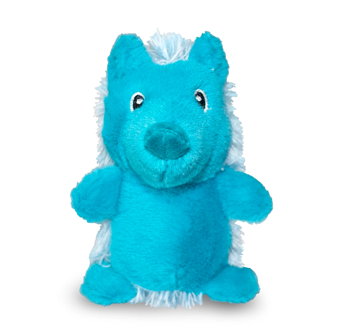 ThoozyPet Hedgehog Plush Dog Toy Blue 5"