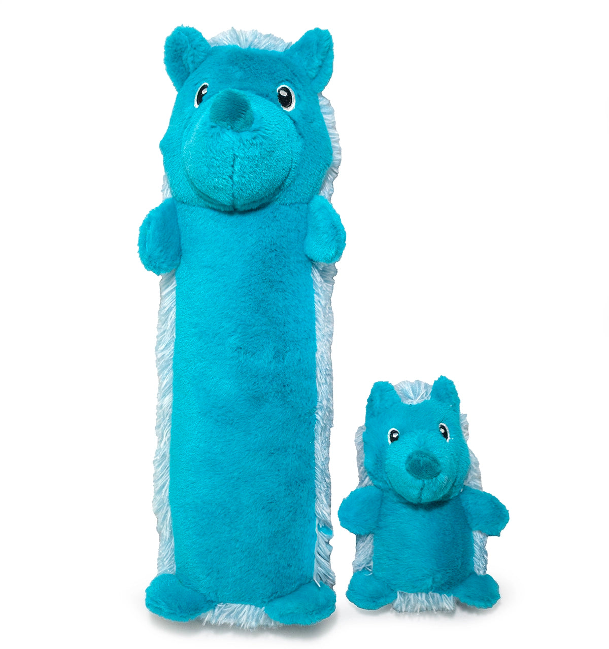 ThoozyPet Hedgehog Plush Dog Toy Blue 5"