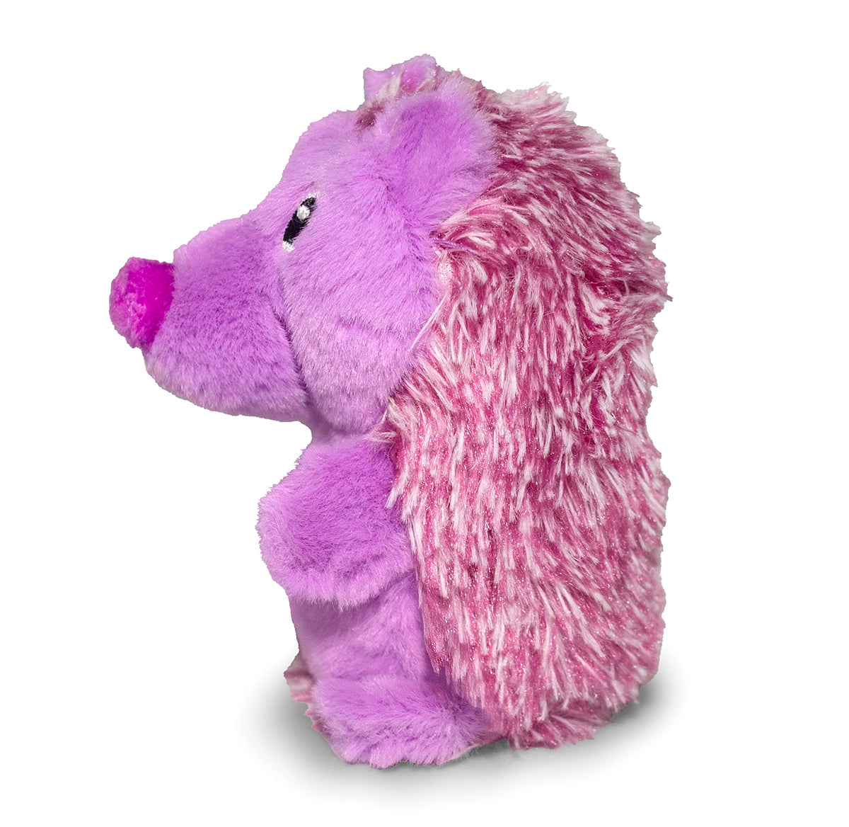 ThoozyPet Hedgehog Plush Dog Toy Purple 5"