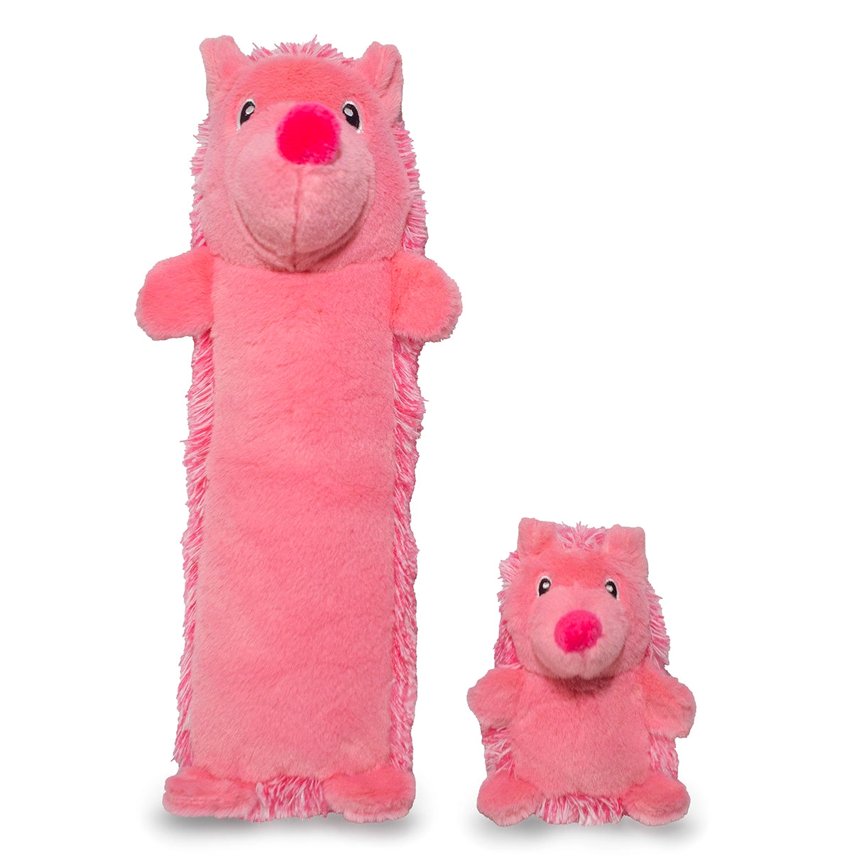 ThoozyPet Hedgehog Plush Dog Toy Pink 13"