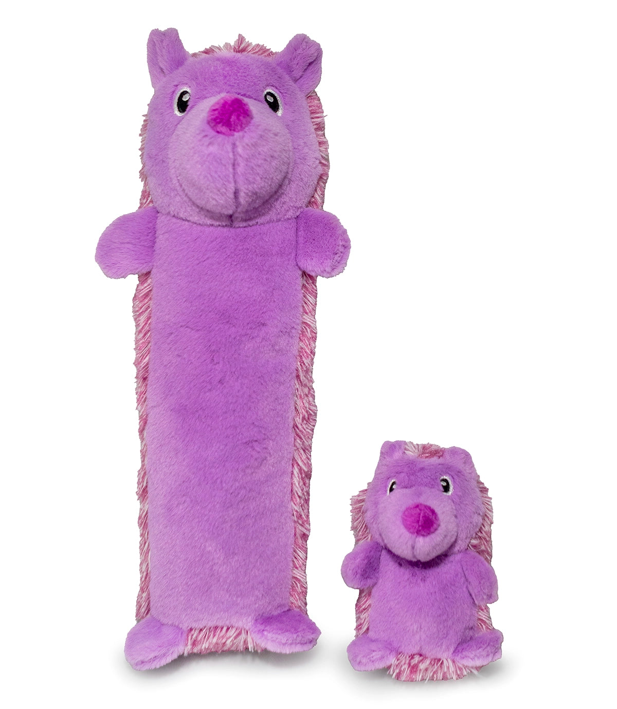 ThoozyPet Hedgehog Plush Dog Toy Purple 13"