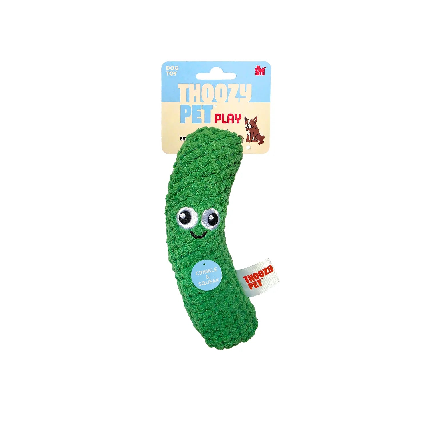 ThoozyPet Mighty Minis Pickle Plush Dog Toy