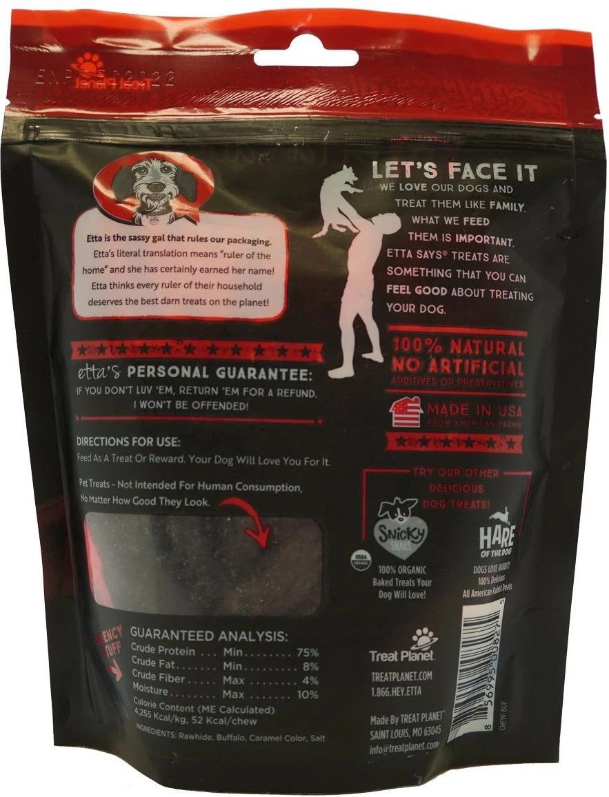 Etta Says! Chew Premium Crunchy Buffalo Dog Chew 4.5oz