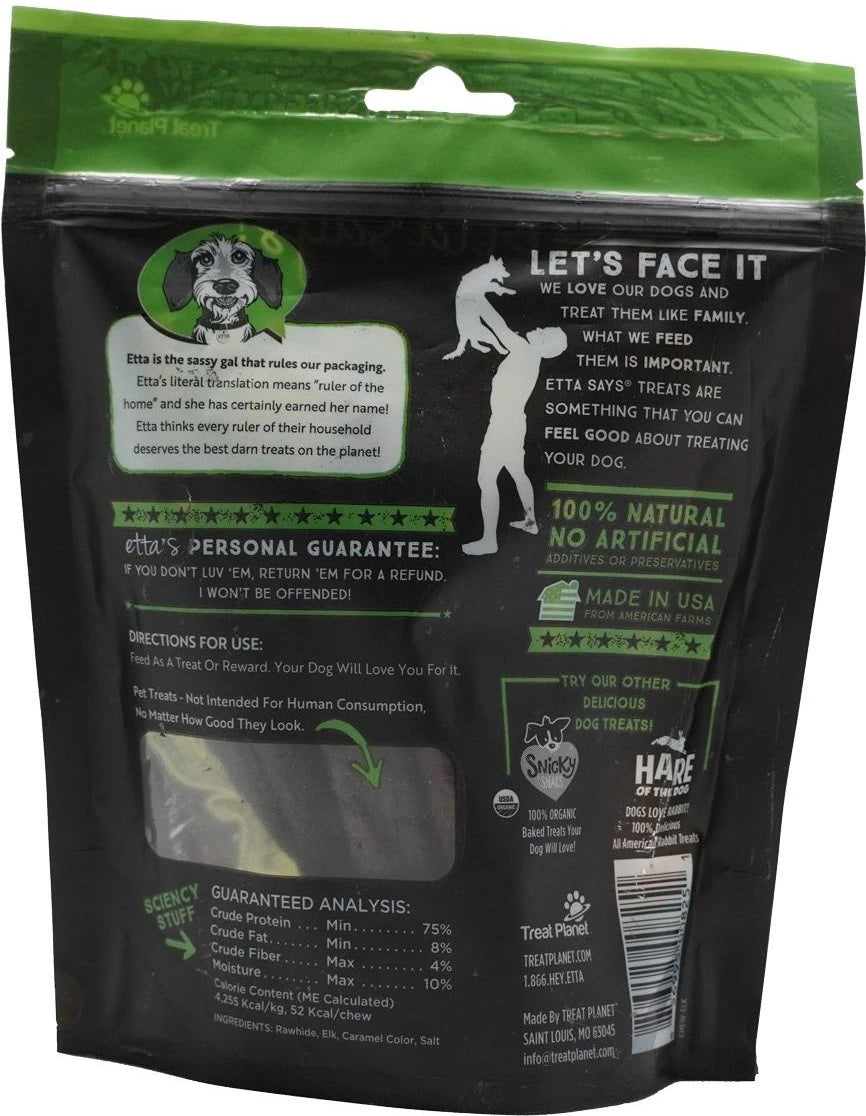 Etta Says! Chew Premium Crunchy Elk Dog Chew 4.5oz