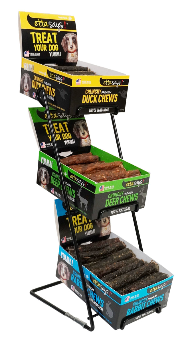 Etta Says! Chews POS Stand for 4in Chews & Bars